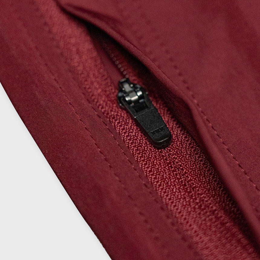 Boardwalk Nylon Shorts - Burgundy/White - Men's