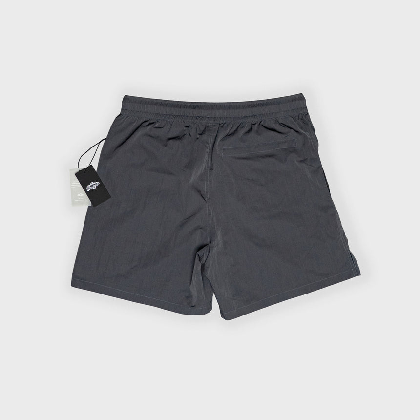 Boardwalk Nylon Shorts - Charcoal/White - Men's