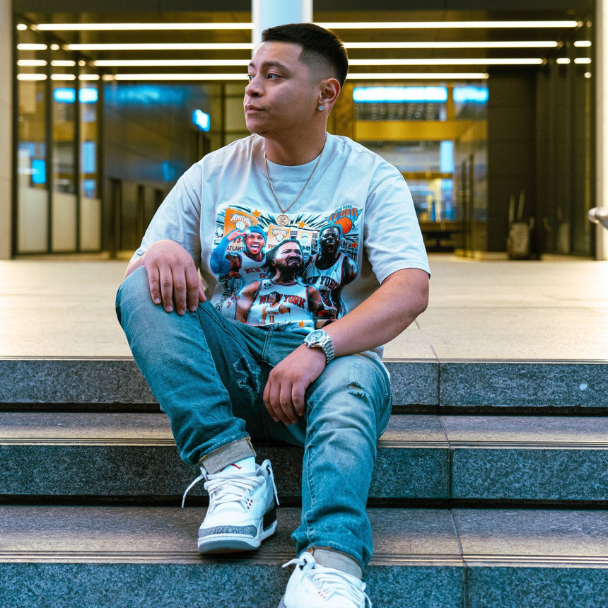 New York Knicks "The Mecca" T Shirt - Bone White - Men's