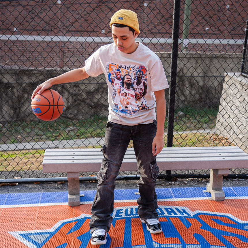 New York Knicks "The Mecca" T Shirt - Bone White - Men's