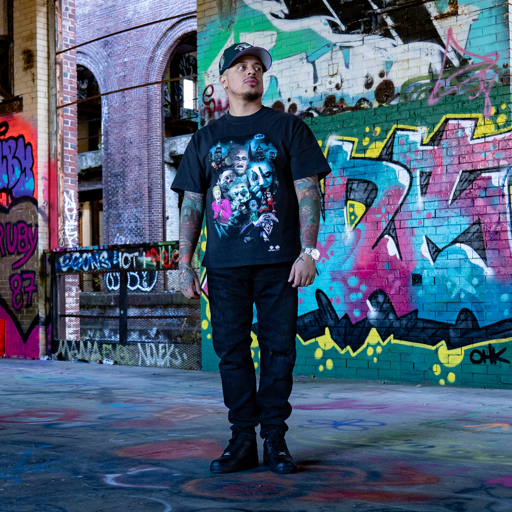 Joker Arkham T Shirt - Charcoal Black - Men's – Lé Geit Studio