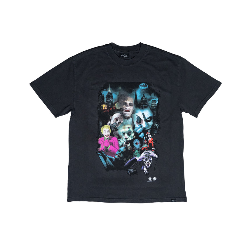 Joker Arkham T Shirt - Charcoal Black - Men's