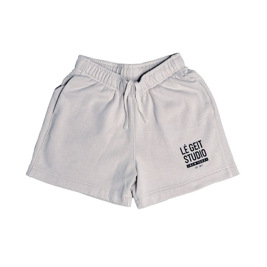 New York Faded Track Shorts - Bone White - Men's