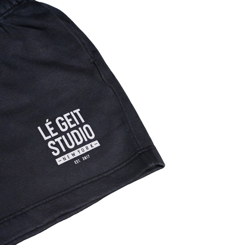 New York Faded Track Shorts - Faded Black - Men's