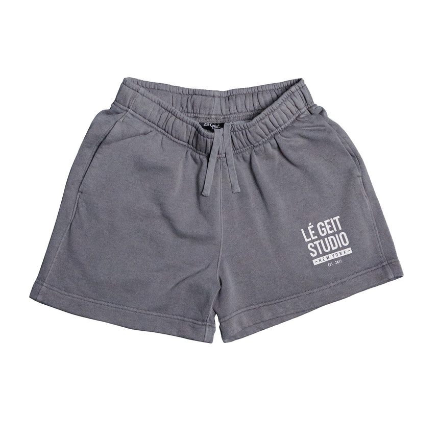 New York Faded Track Shorts - Faded Grey - Men's