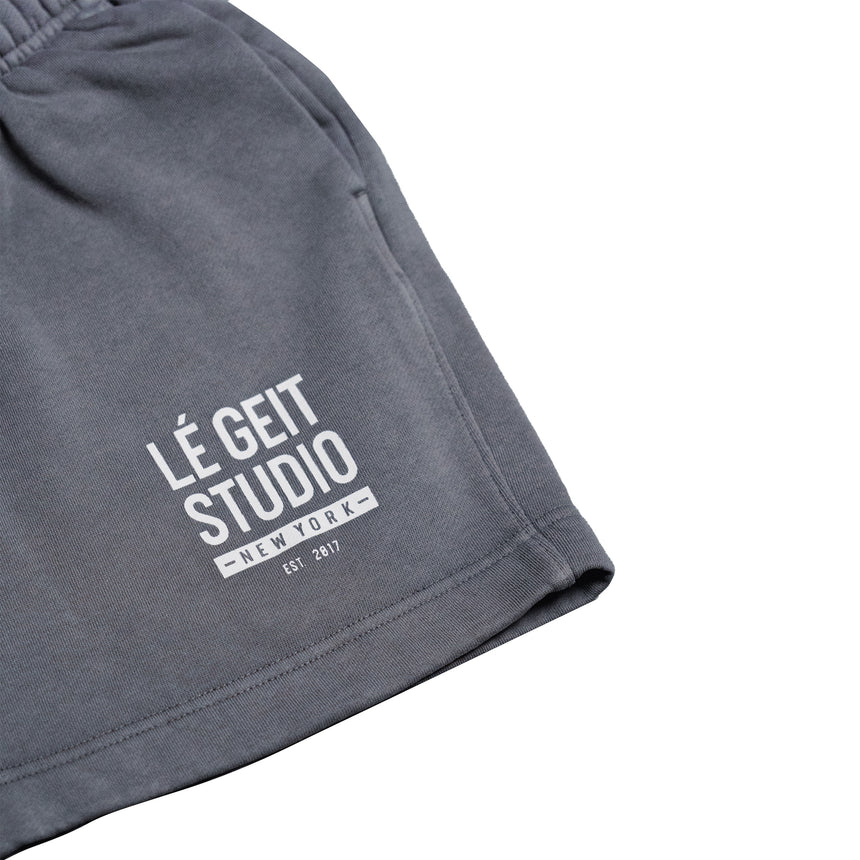 New York Faded Track Shorts - Faded Grey - Men's
