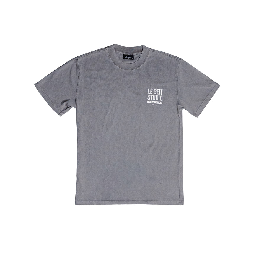 New York Vintage Tee - T-Shirt - Faded Grey - Men's