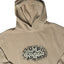 "the GOAT" Paint Splatter Pullover Hoodie - 10.0 oz - Faded Tan - Men's