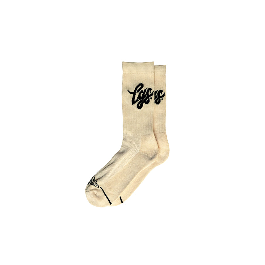 Classic Crew Socks - Cream / Black