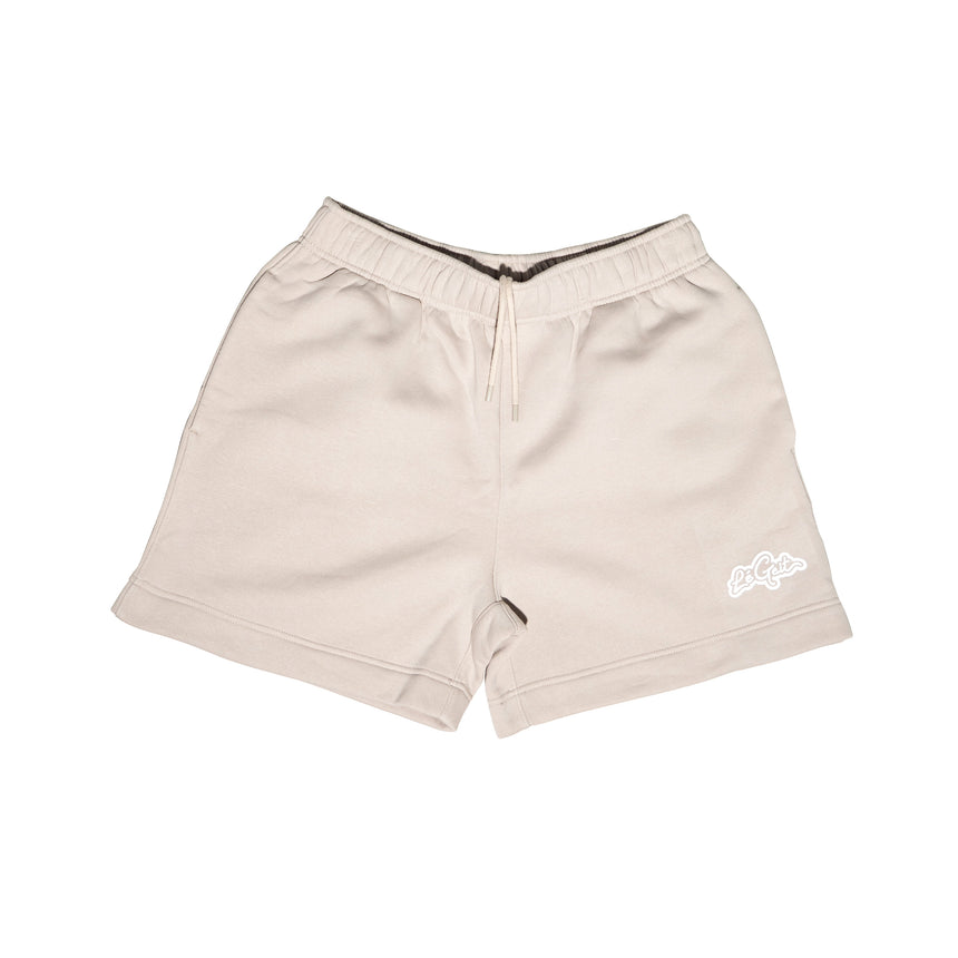 Relaxed Track Sweat Shorts - Cream / White - Men's