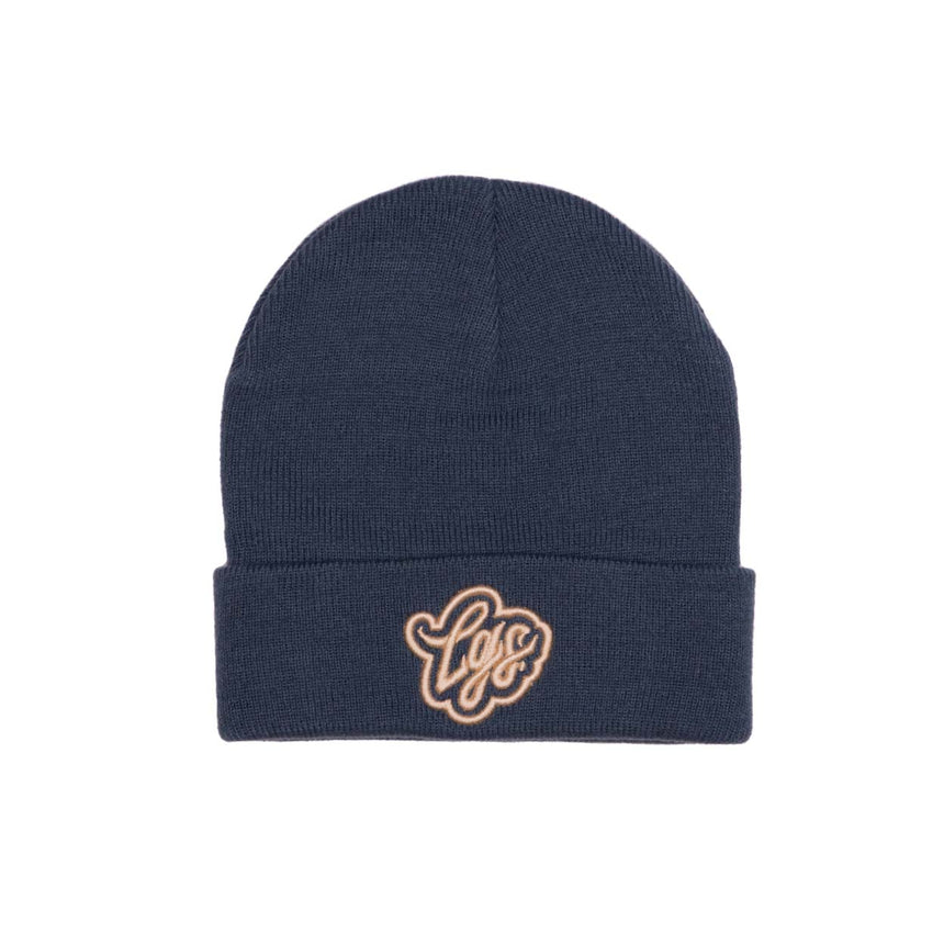 LGS Cuff Beanie - Petrol Blue / Cream