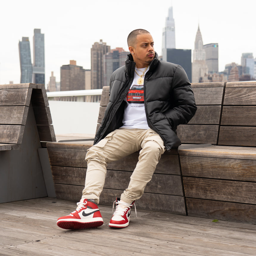 E30 M3 Cherry Red  T-Shirt - White - Men's