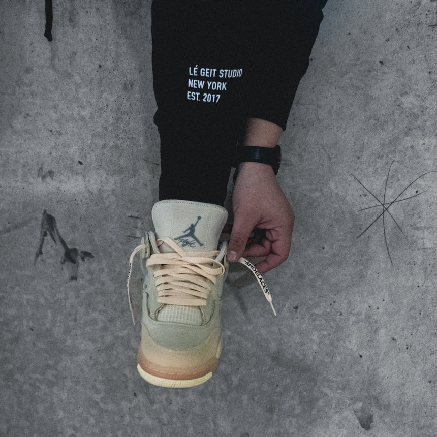 Slim Cuff Sweatpants - Black