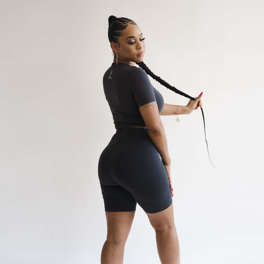 Biker Shorts - Faded Blue / Cool Grey - Women's