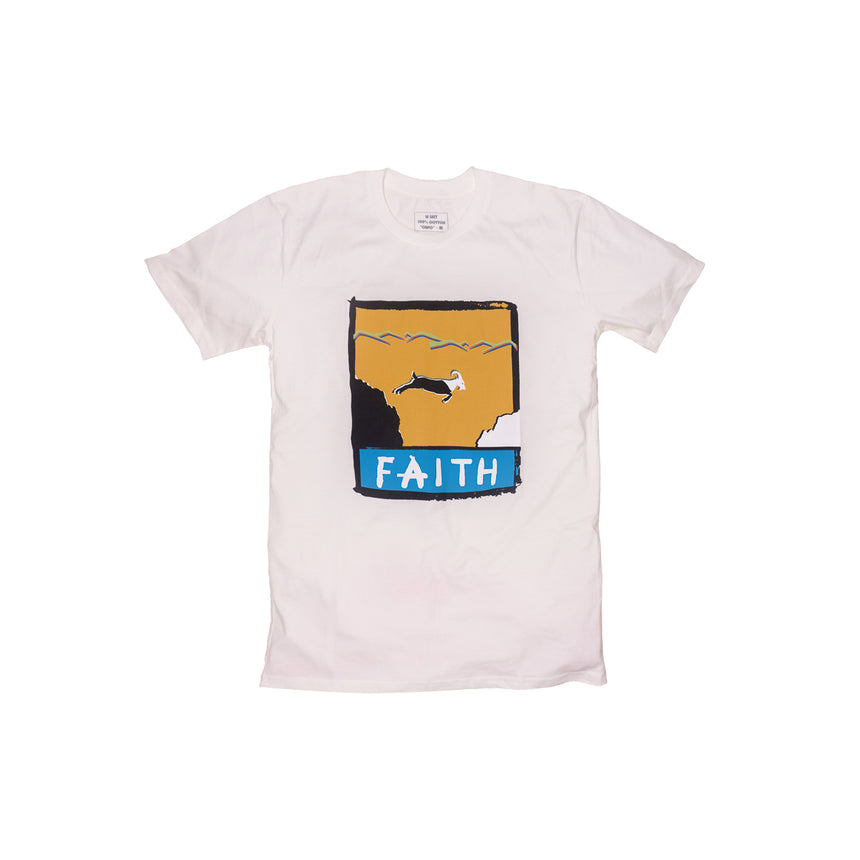 Mountain Goat Faith T-Shirt - Cream - Men's