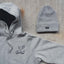 Script "L" Pullover Hoodie -Grey - Men's