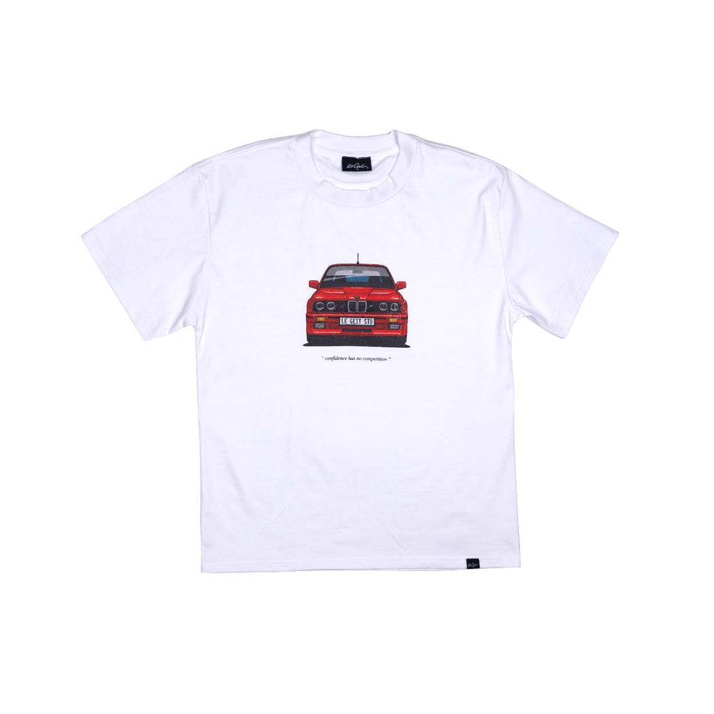 E30 M3 Cherry Red T-Shirt - White - Men's - 8.2 oz – Lé Geit Studio