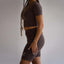 Biker Shorts - Mocha / Cream - Women's