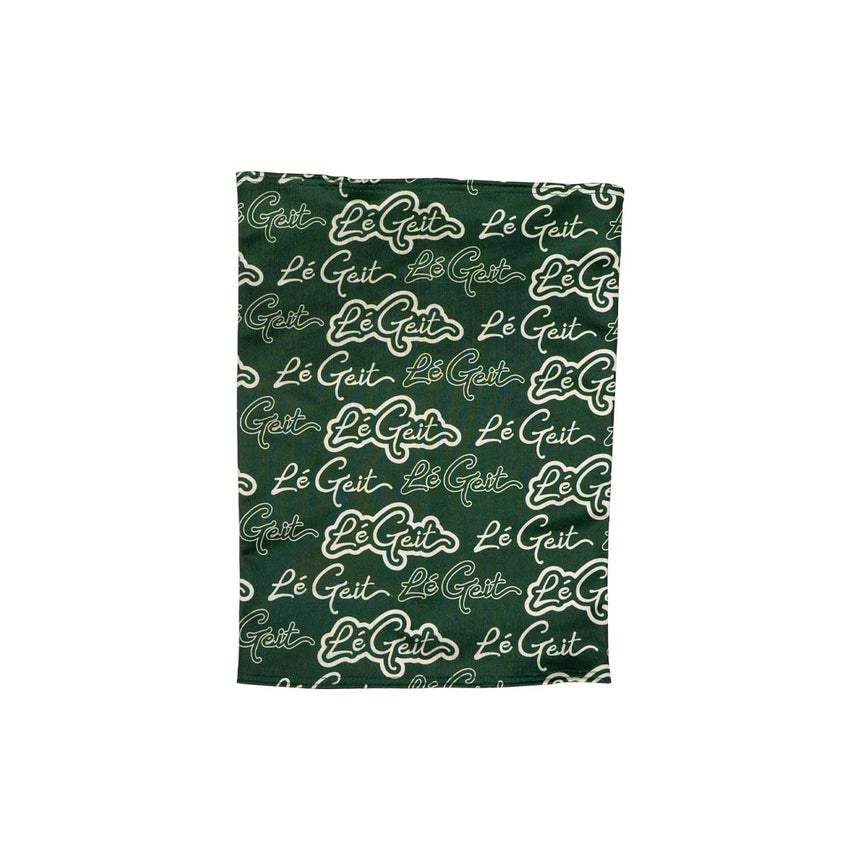 the GOAT Face Scarf - Pine Green / Cream