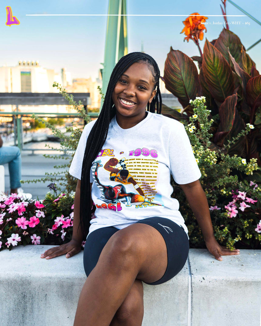 Kobe vs Jordan Rookie T Shirt - Heather White - Men's