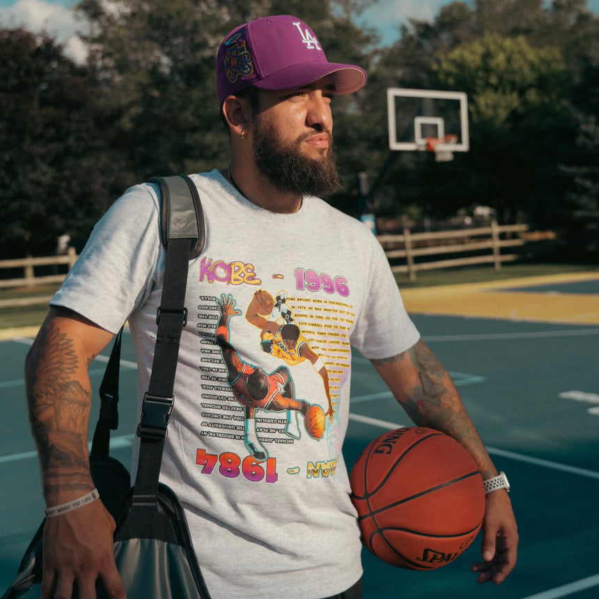 Kobe vs Jordan Rookie T Shirt - Heather White - Men's