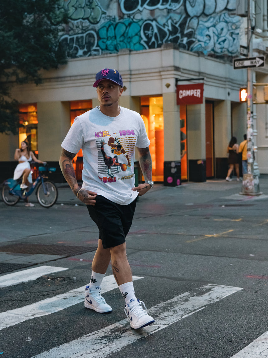 Kobe vs Jordan Rookie T Shirt - Heather White - Men's