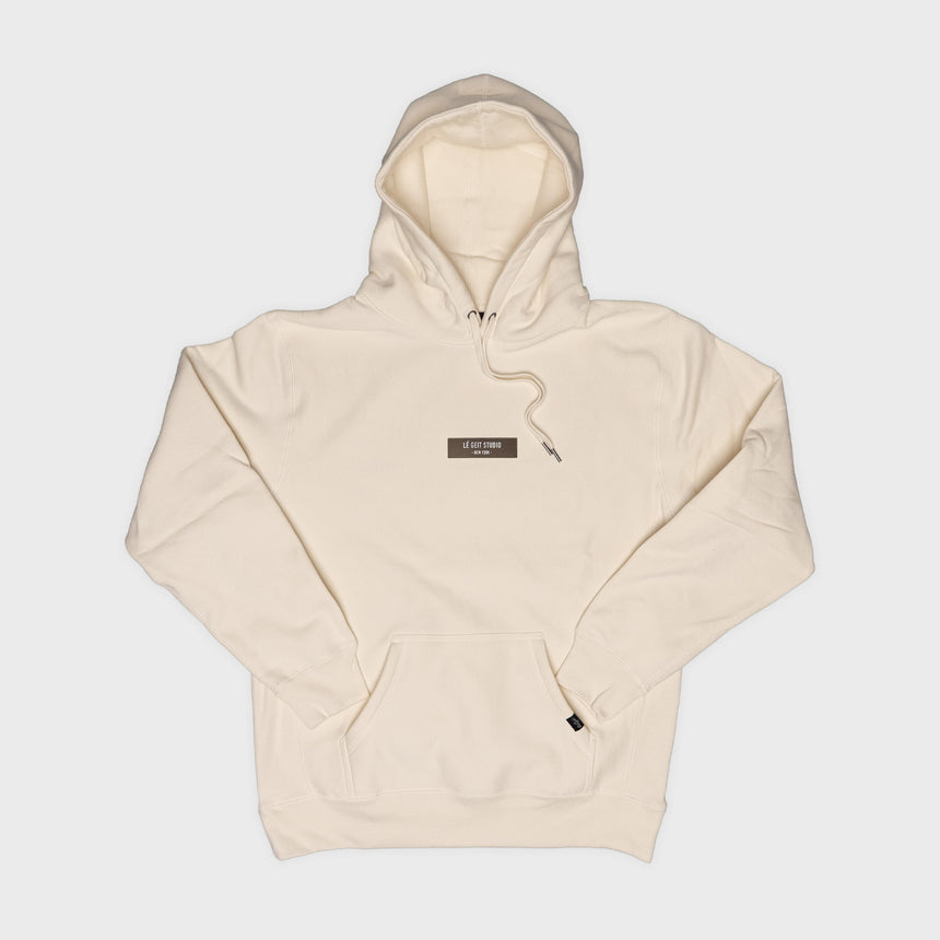 Bone Cross-Grain Pullover Hoodie 13.5oz. - Bone/Black  - Men's