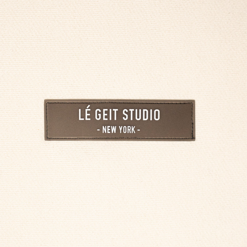 Bone Cross-Grain Pullover Hoodie 13.5oz. - Bone/Black  - Men's