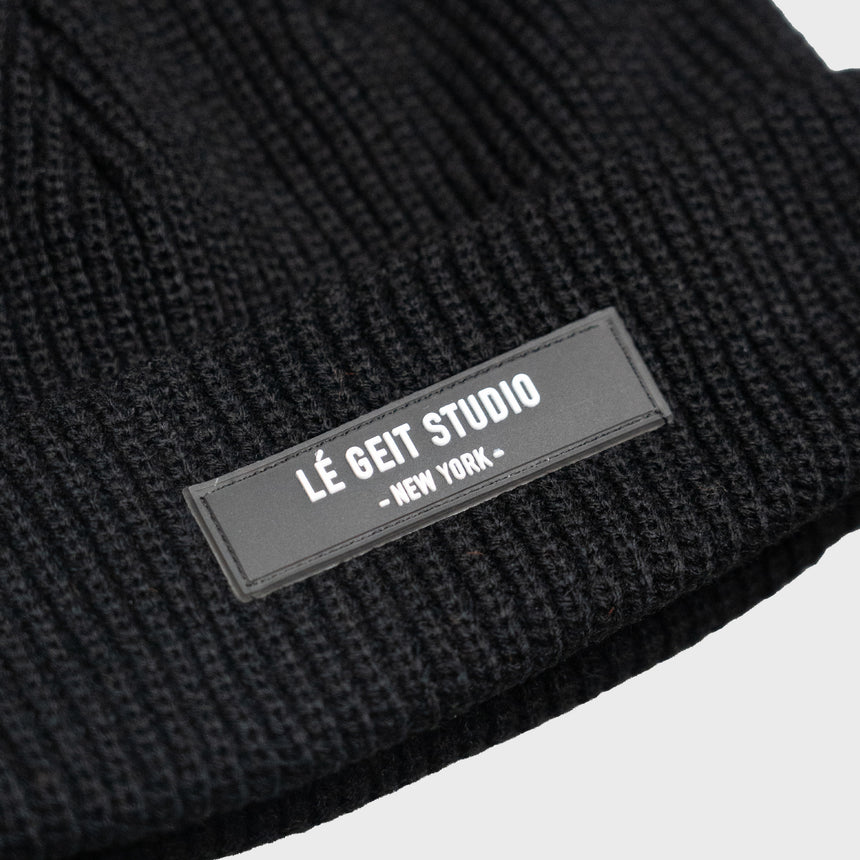 Sailor Cuff Beanie - Black