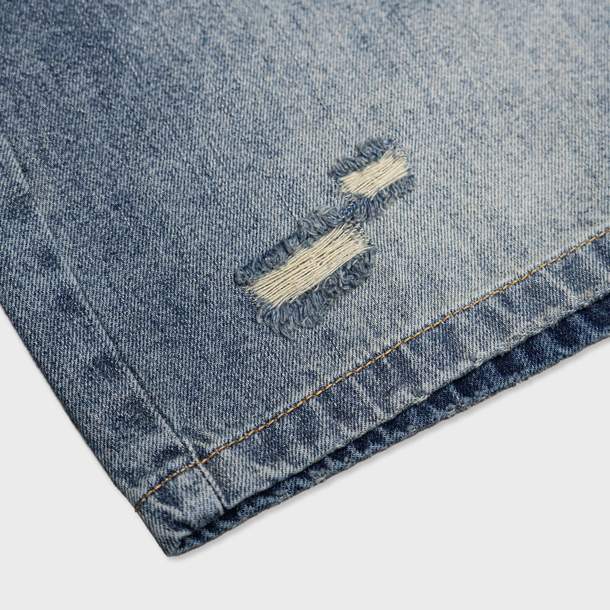 Denim Shorts - "Vintage" - Mid Indigo - 13.5 oz - Men's