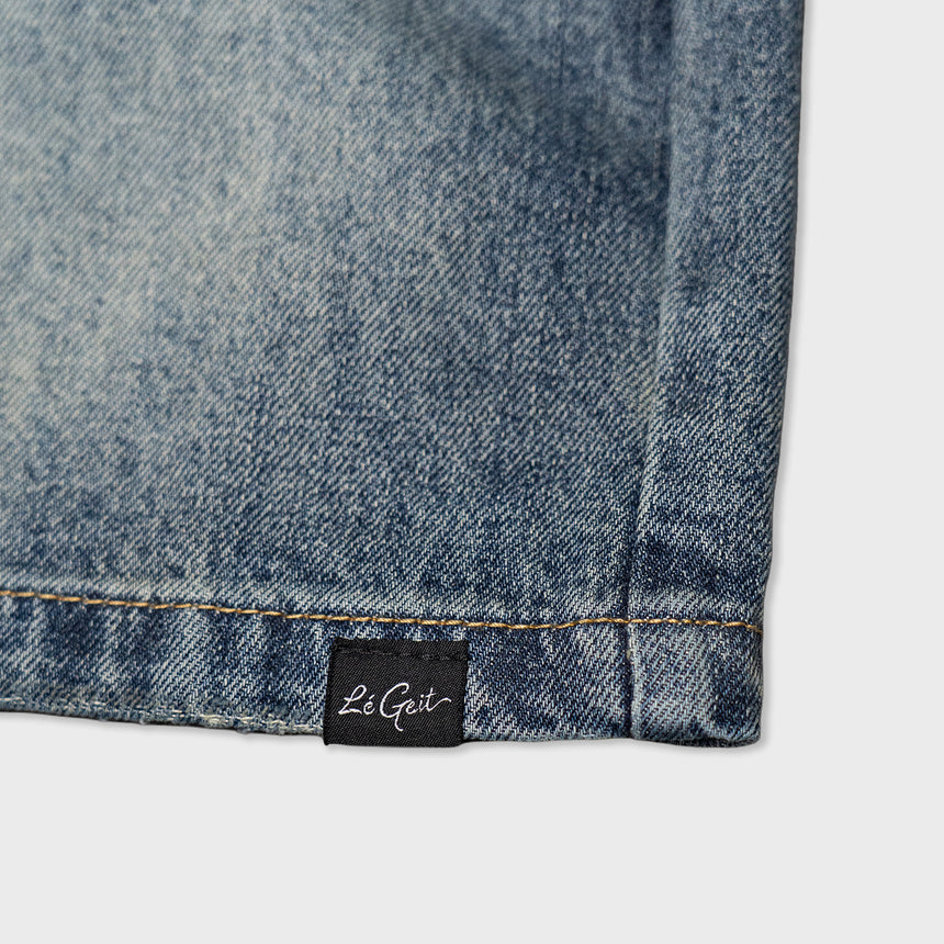 Denim Shorts - "Vintage" - Mid Indigo - 13.5 oz - Men's