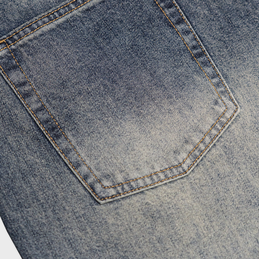 Denim Shorts - "Vintage" - Mid Indigo - 13.5 oz - Men's